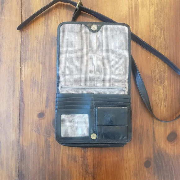 Hobo black leather crossbody bag - Picture 5 of 14